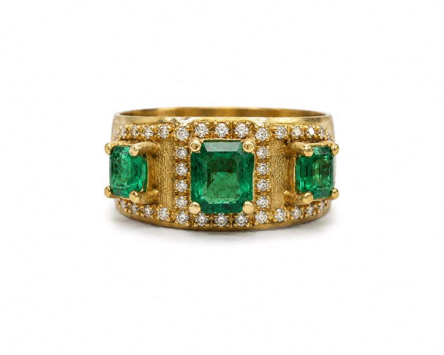 Anillo Triada Esmeralda