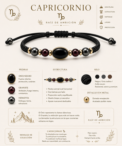 Manilla Zodiacal Capricornio — Raíz de Ambición