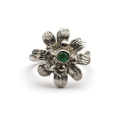 Anillo Flor Silvestre Hecho a Mano