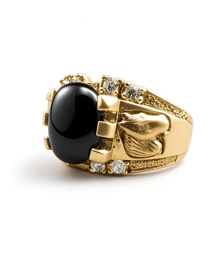 Anillo Zafiro Black Star - Caballista
