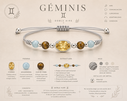 Manilla Zodiacal Géminis — Doble Aire