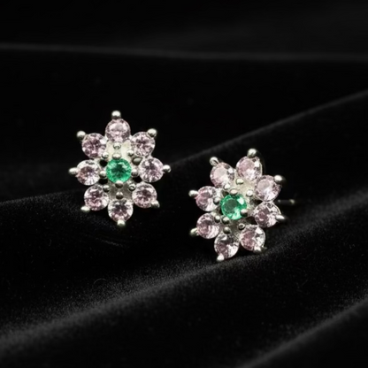 Aretes Lirio Rosa