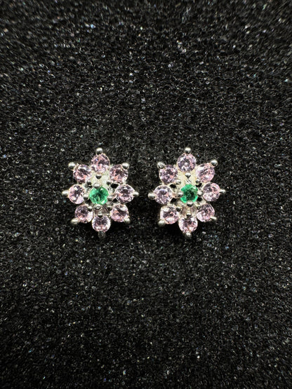Aretes Lirio Rosa