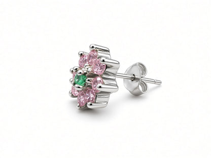 Aretes Lirio Rosa