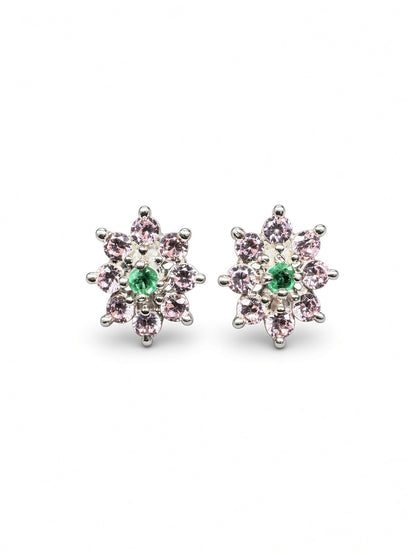 Aretes Lirio Rosa