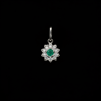 Dije Flor de Esmeralda