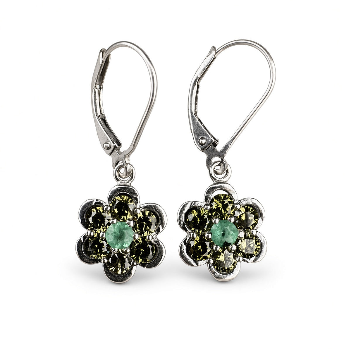 Aretes Dalia Verde