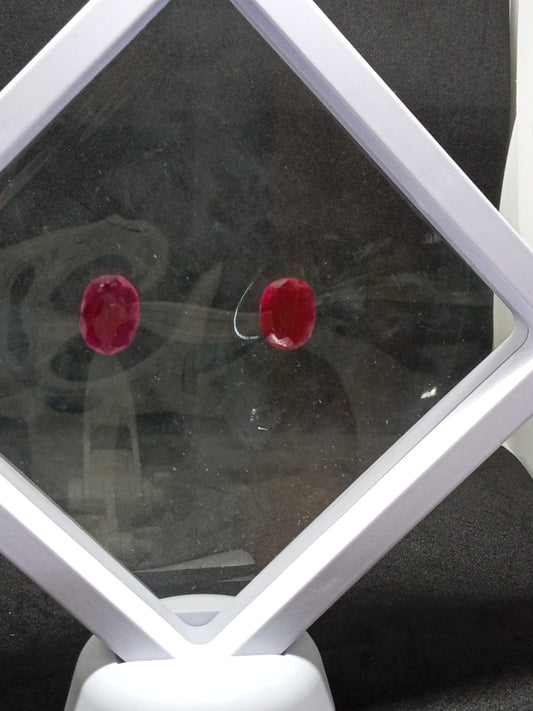Gema Rubí natural - Pulso rojo - joyería artesanal FACET