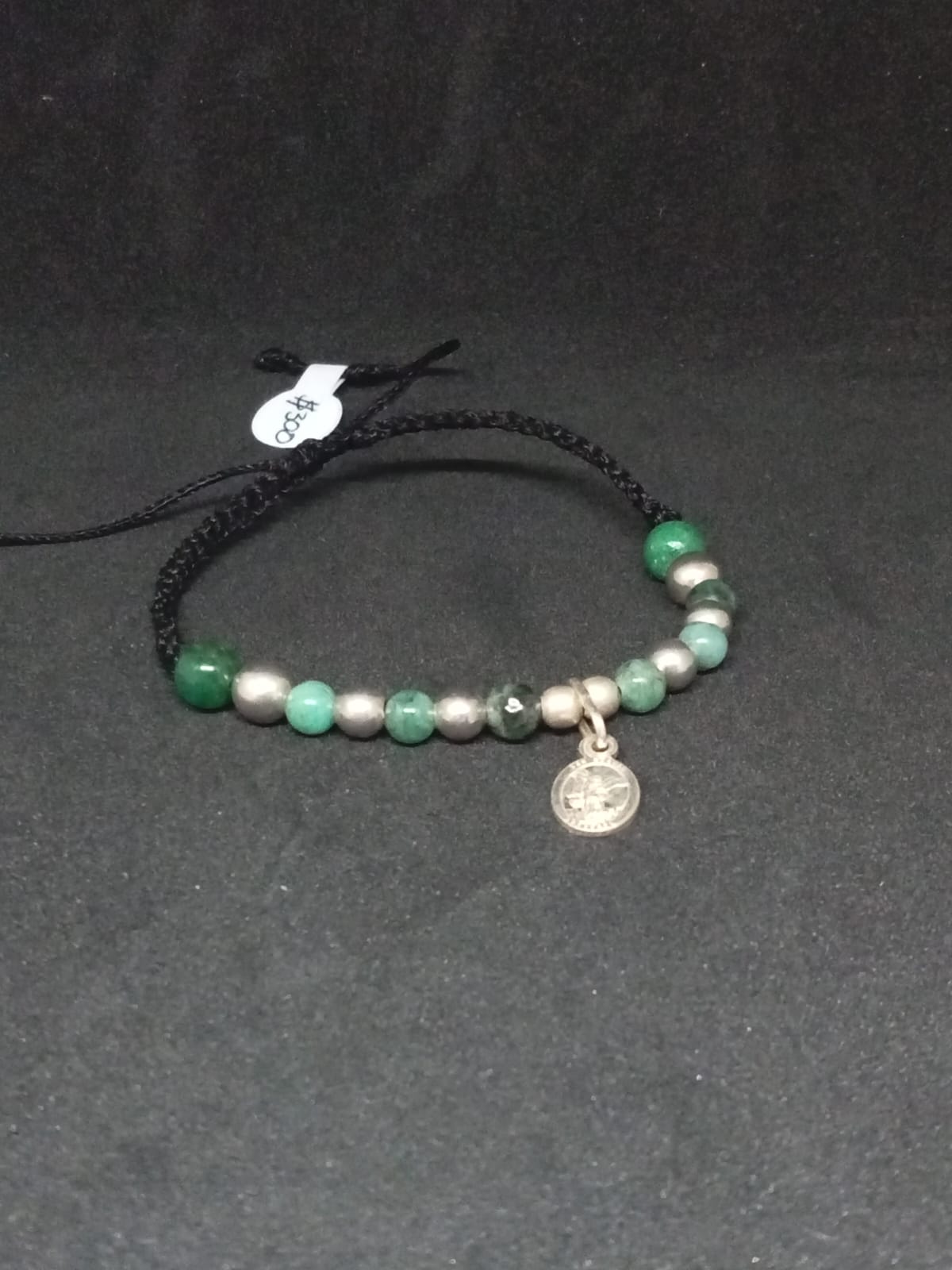 Pulsera Tejida San Miguel Esmeralda - Luz de origen - joyería artesanal FACET