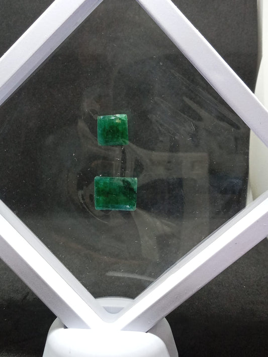 Gema Esmeralda natural - Luz de origen - joyería artesanal FACET