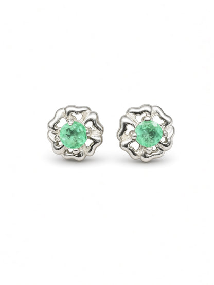 Aretes Flor de Camelia