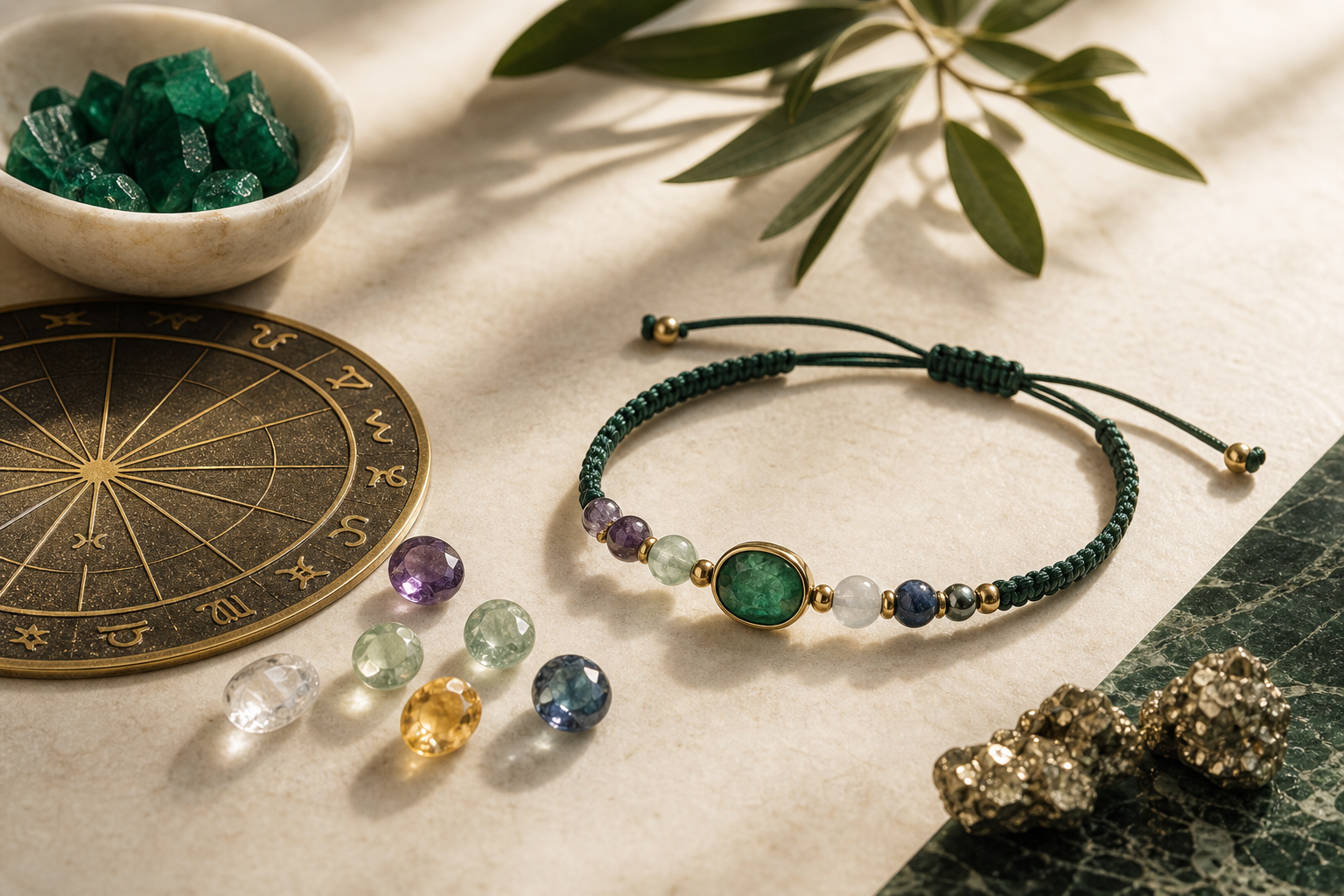Piedras, signos y piezas con intención